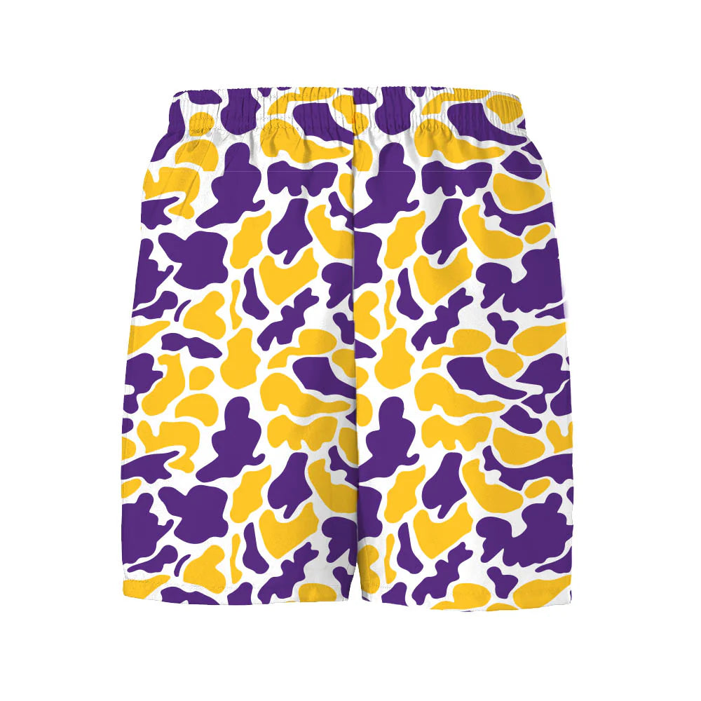 Tiger Purple Gold Camo Billy Short | JuJu's Kids Boutique
