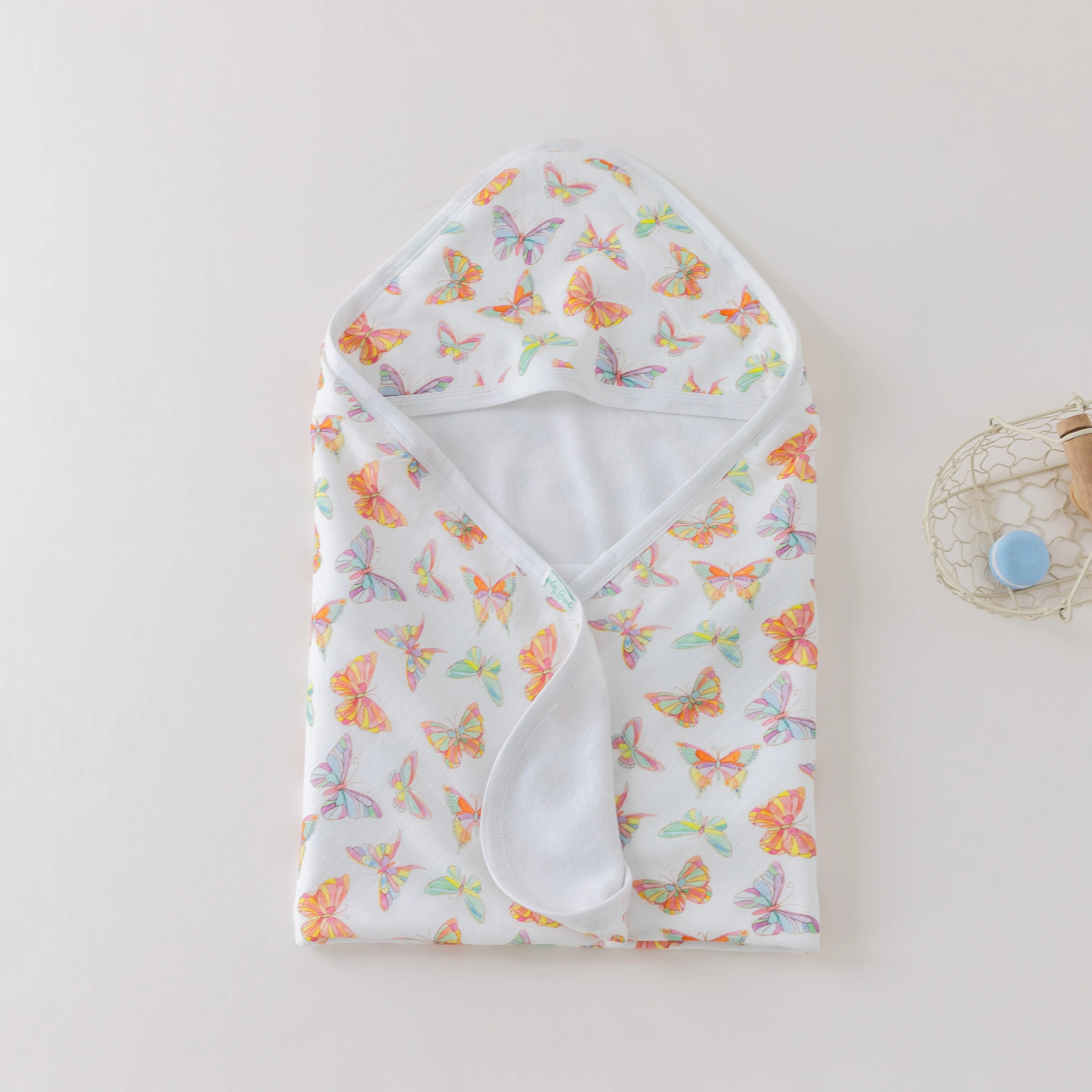 Butterflies Hooded Bath Towel JuJu's Kids Boutique