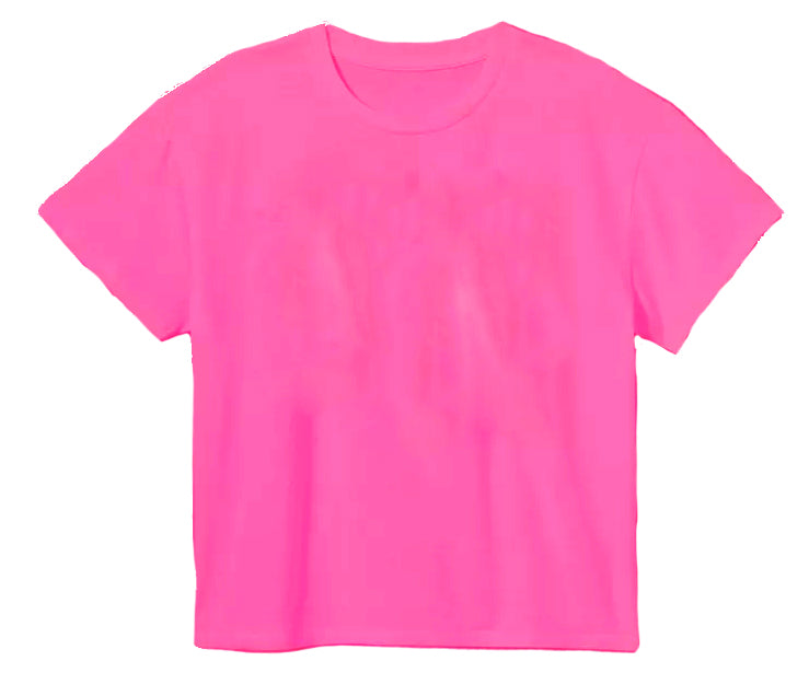 Boxy T’ in Solid Hot Pink