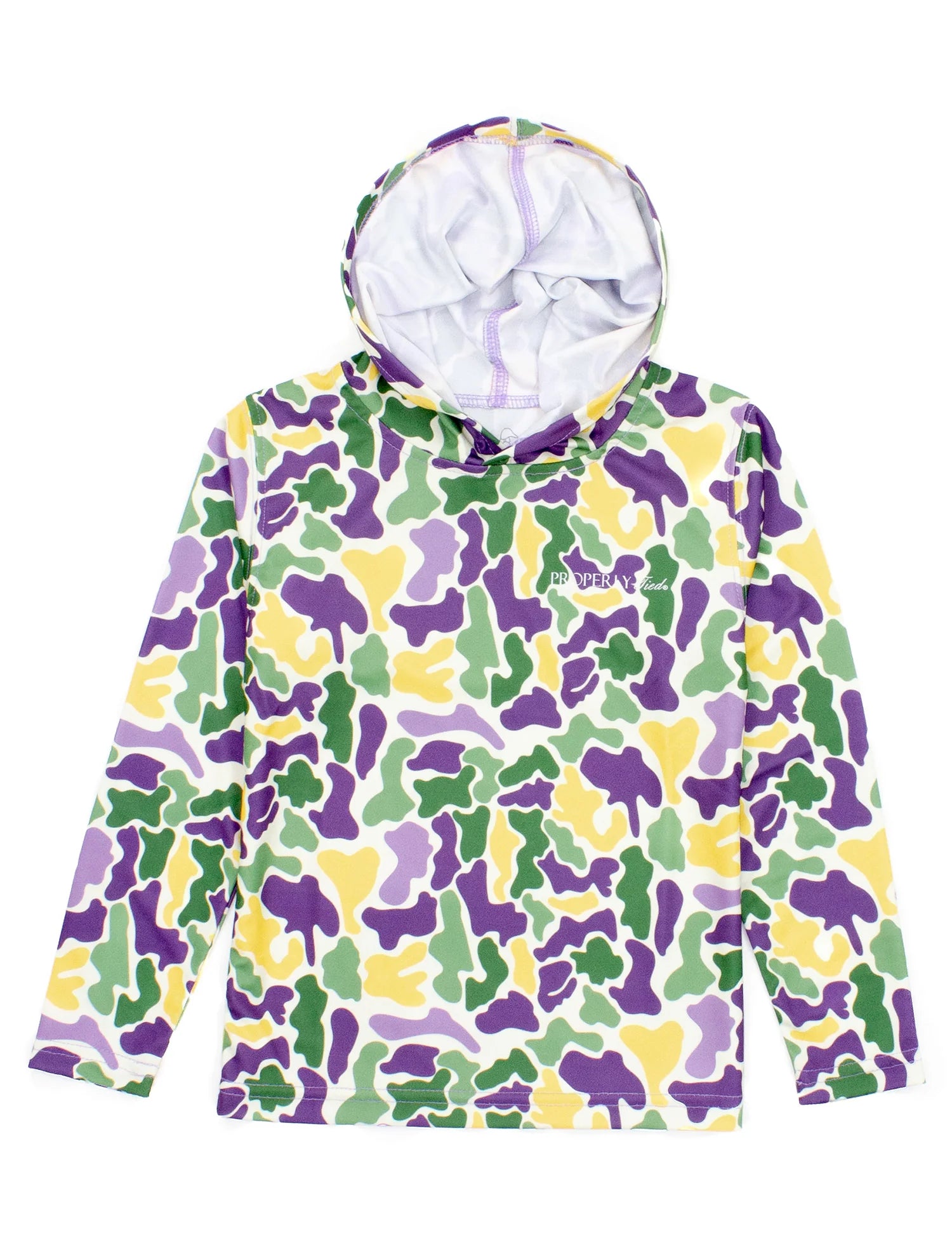 Boys Sportsman Performance Hoodie Mardi Gras Camo | JuJu's Kids