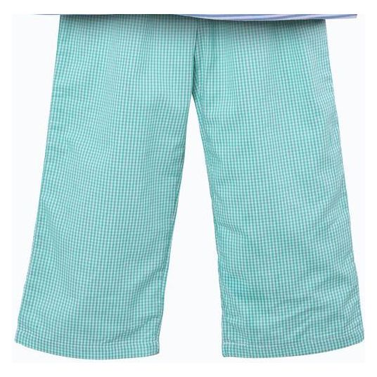 Green Gingham Fall Pants