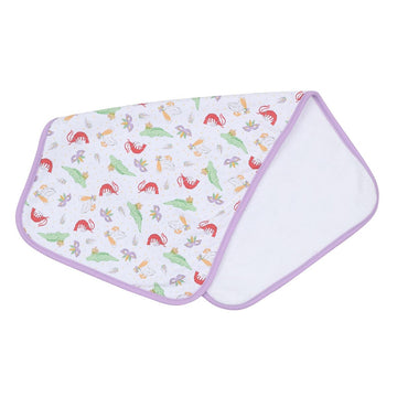 Bayou Pals Lilac Print Burp Cloth Magnolia Baby