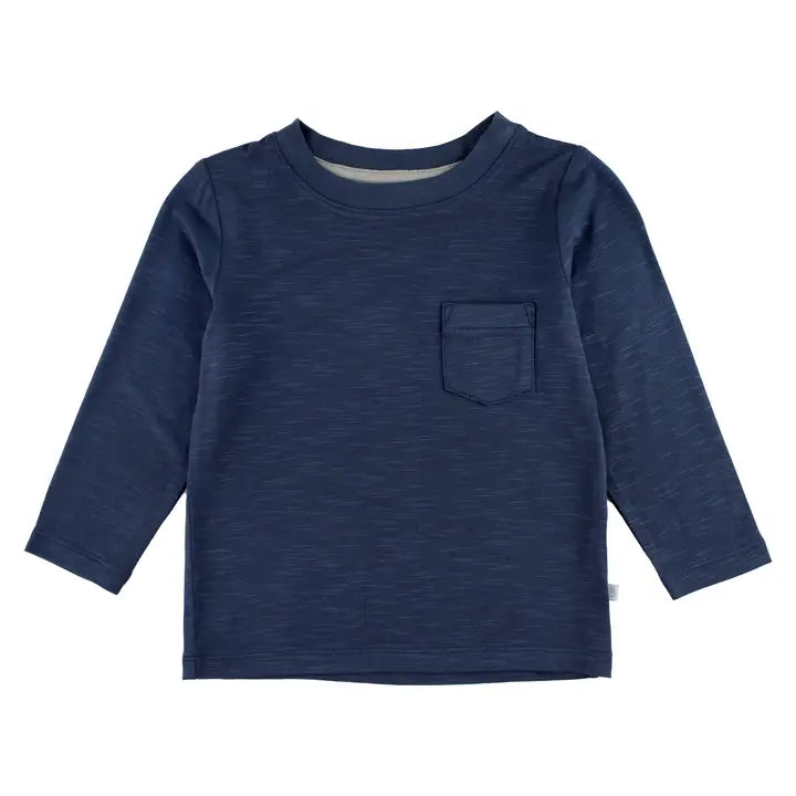 Dark Navy Ultrasoft Knit LS