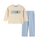 Nativity Smocked Shirt and Blue Pants-1