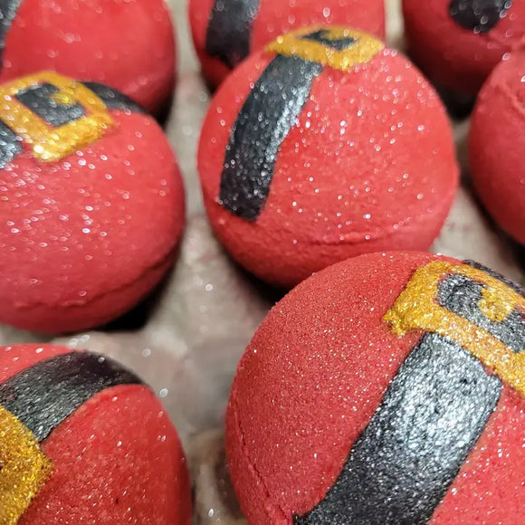 Santa's Belt Cherry Bomb Bath Bomb