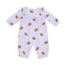 Touchdown Time Ruffle Sleeve Romper-1