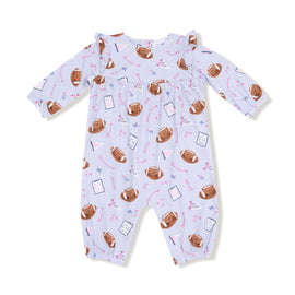 Touchdown Time Ruffle Sleeve Romper