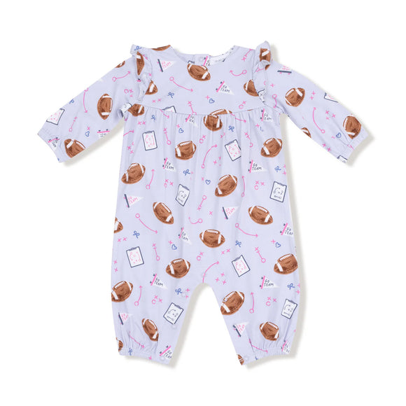 Touchdown Time Ruffle Sleeve Romper