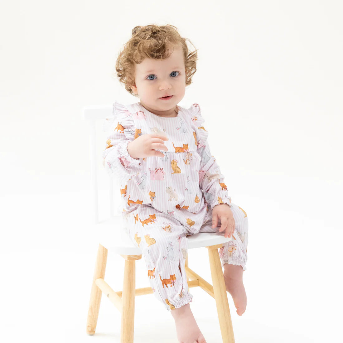 Fancy Pets Ruffle Sleeve Romper - 0
