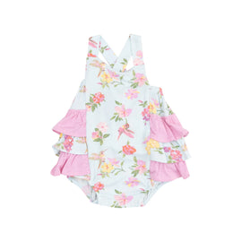 Cute Hummingbirds Ruffle Sunsuit
