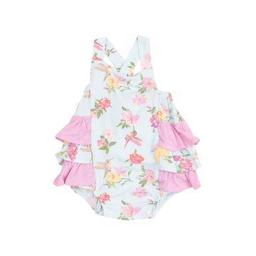 Cute Hummingbirds Ruffle Sunsuit