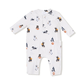 Sporty Puppies LS Romper