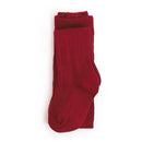 Crimson Cable Knit Tights-1