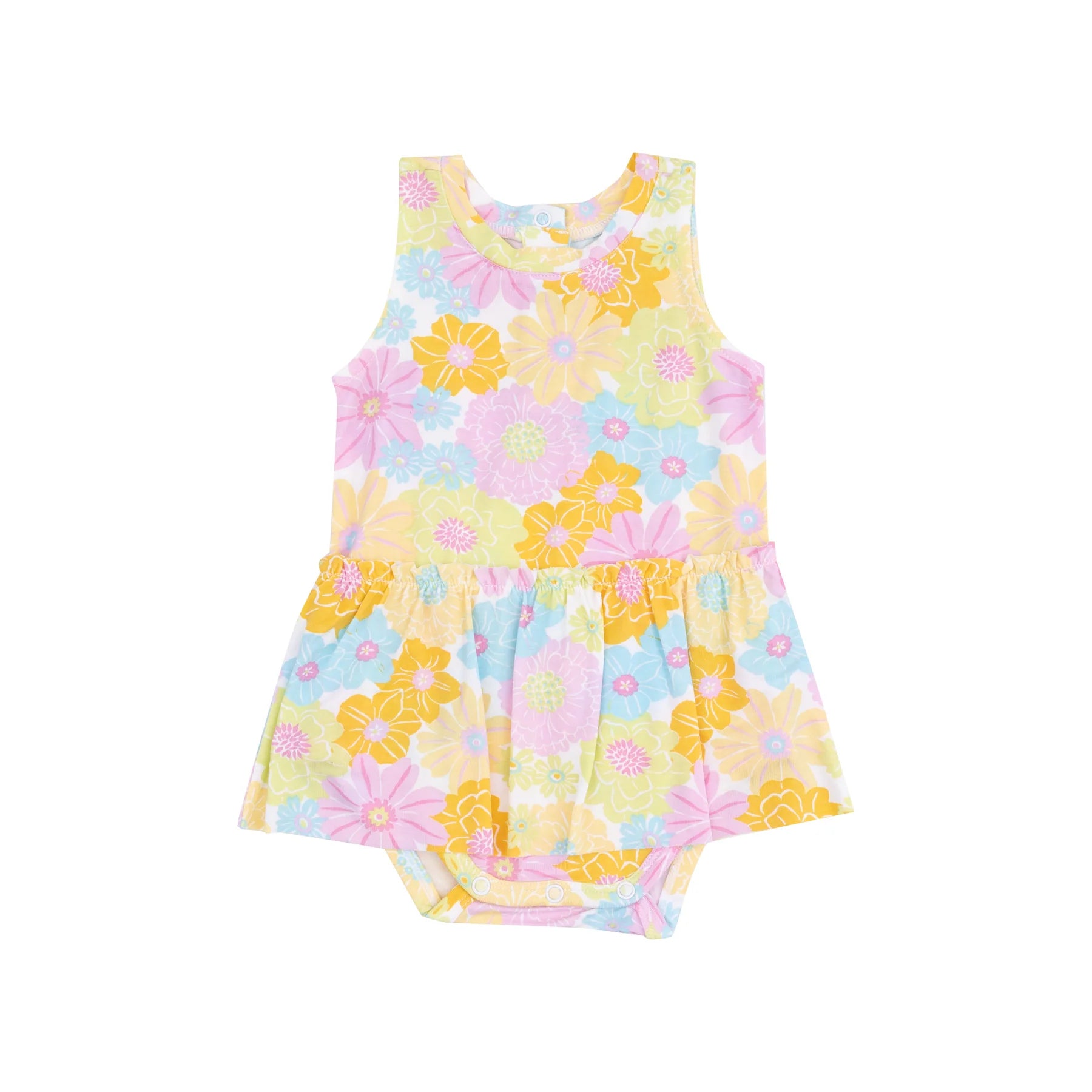 Sunny Dahlias Bodysuit with Skirt