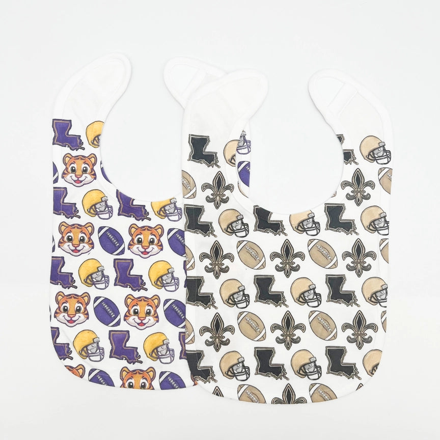 Saints & LSU Football Bibs