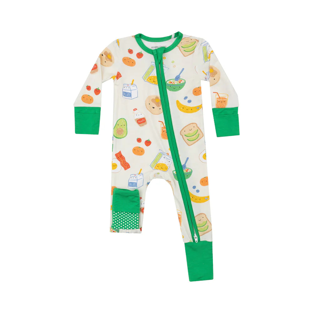 Breakfast Time Zip Romper