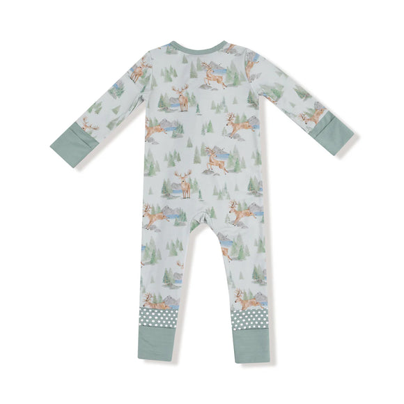 Buck Deer 2 Way Zipper Romper