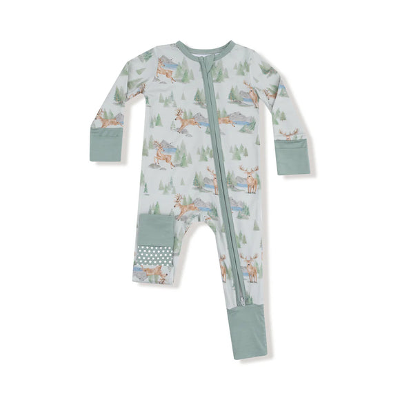 Buck Deer 2 Way Zipper Romper