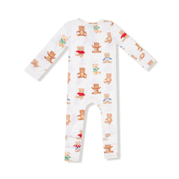 Teddy Bear 2 Way Zipper Romper