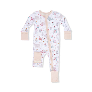 Garden Sea Creatures Baby Pajamas - 0