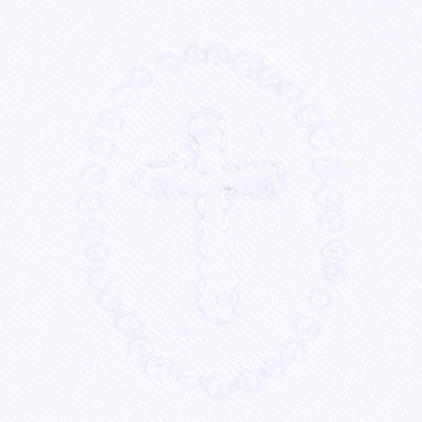 BLESSED EMBROIDERED BIB - WHITE - 0