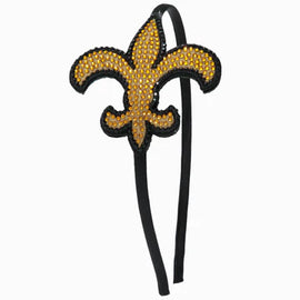 Fleur de Lis Rhinestone Headband