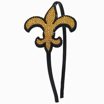 Fleur de Lis Rhinestone Headband