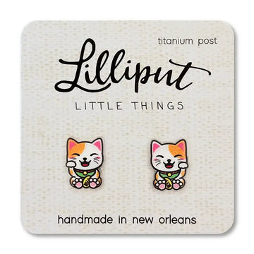 Lucky Cat Earrings