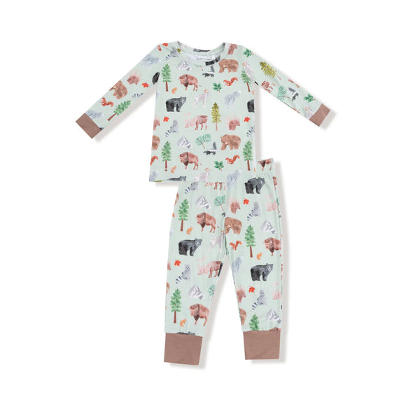 American Woodland Animals LS Loungewear Set
