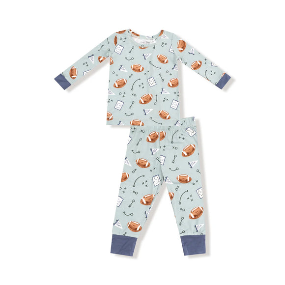 Touchdown Time Gray Mist LS Loungewear Set