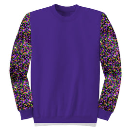 Sequin Sleeve Mardi Gras Top
