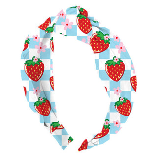 Top Knot Headband in Strawberries