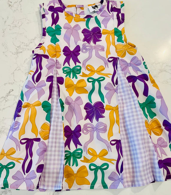 Mardi Gras MamBow Dress