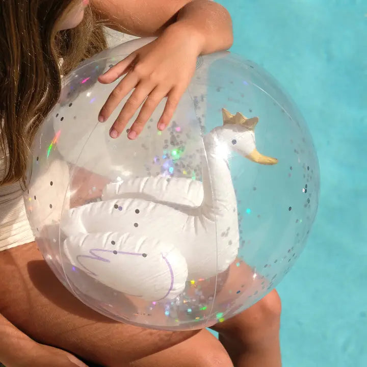 Princess Swan 3D Inflatable Beach Ball