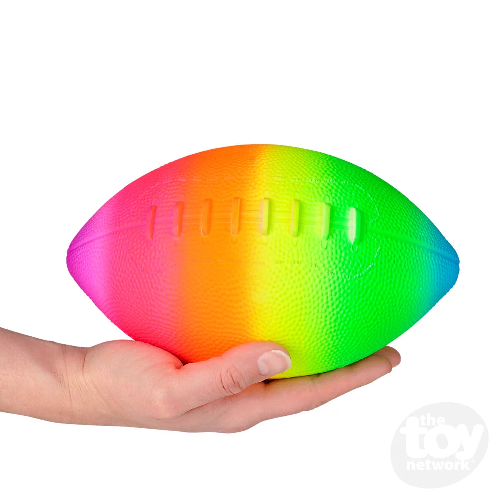 9" Rainbow Football