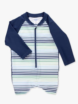 Coastal Stripes Boys LS One Piece Rash Guard