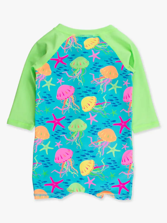 Neon Jelly Time Boys LS One Piece Rash Guard