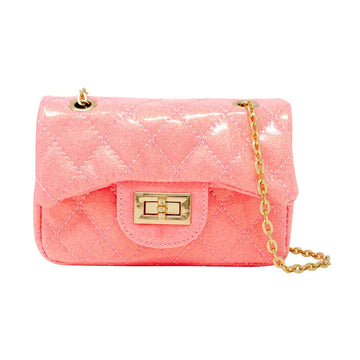 Classic Quilted Sparkle Mini Purse