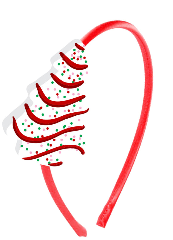 Confetti Cake Christmas Rhinestone Patch Headband