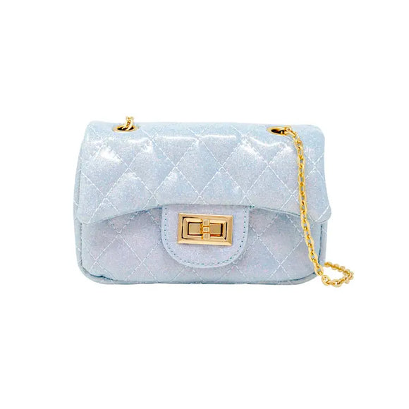Classic Quilted Sparkle Mini Purse