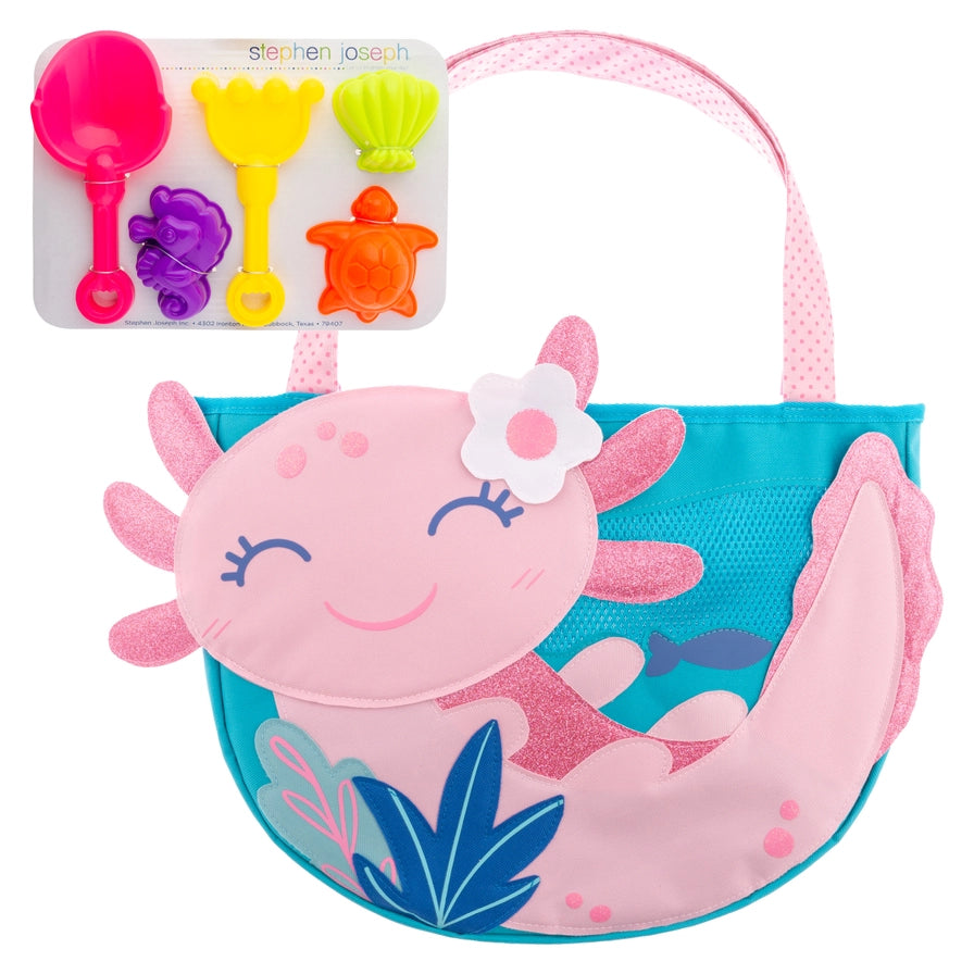 Beach Tote with Sand Toys Play Set