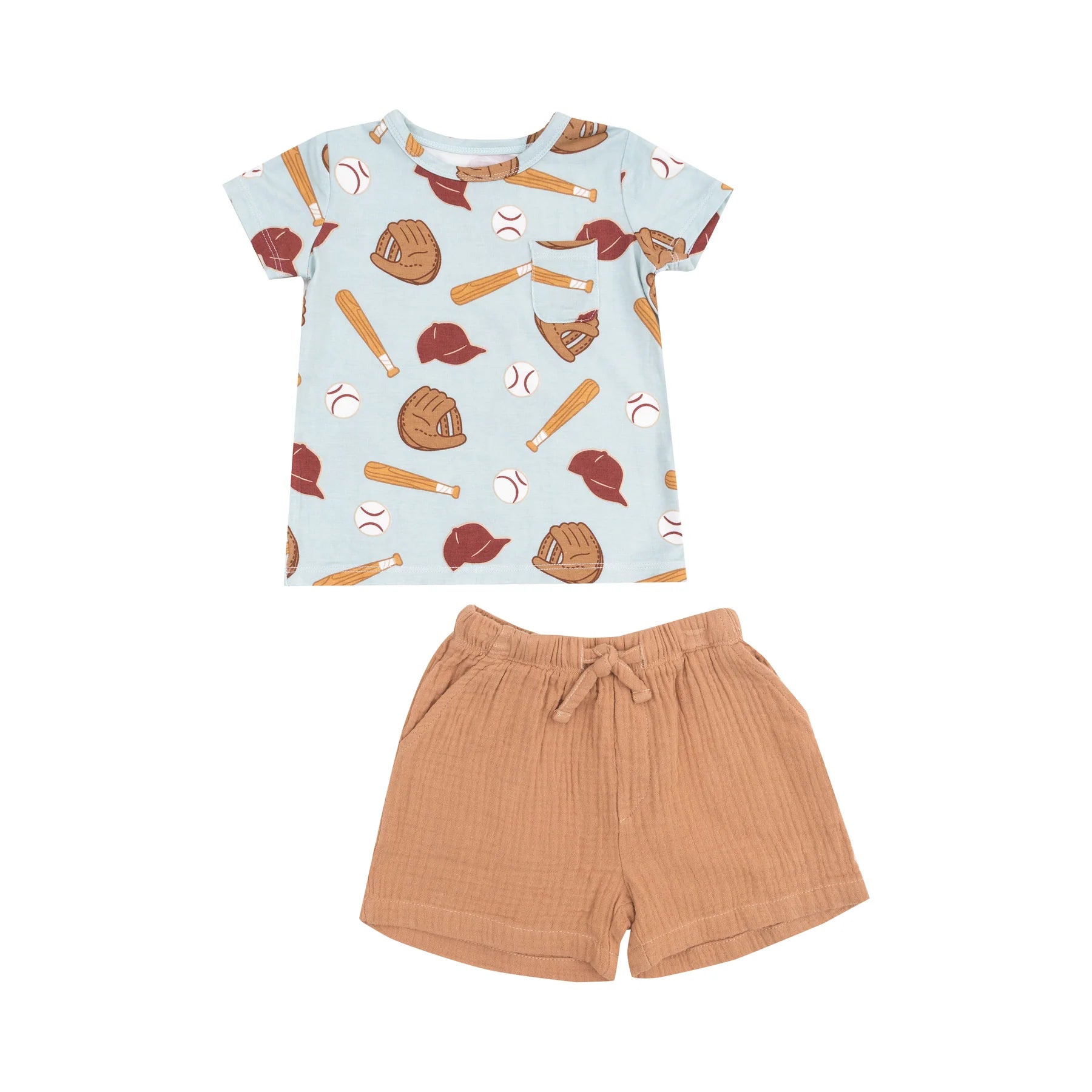 Baseball Crew Neck Tee and Short