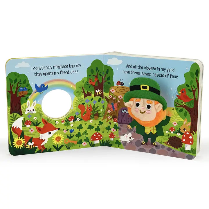 Happy Leprechaun Finger Puppet Board Book - 0