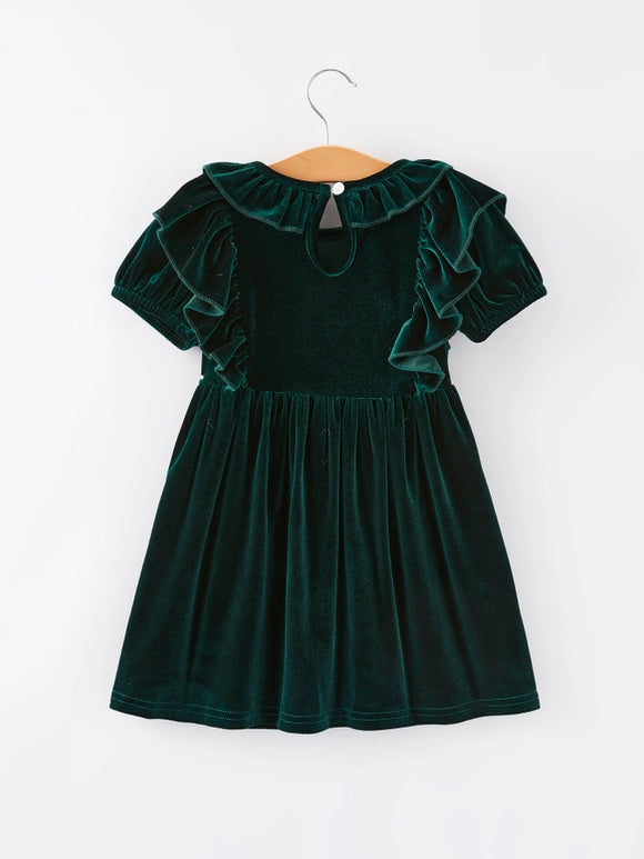 Green Velvet Dress