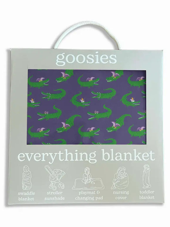Mardi Gras Alligator Everything Blanket