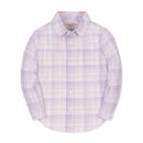 Linen Button Down Shirt - Monet Plaid-1
