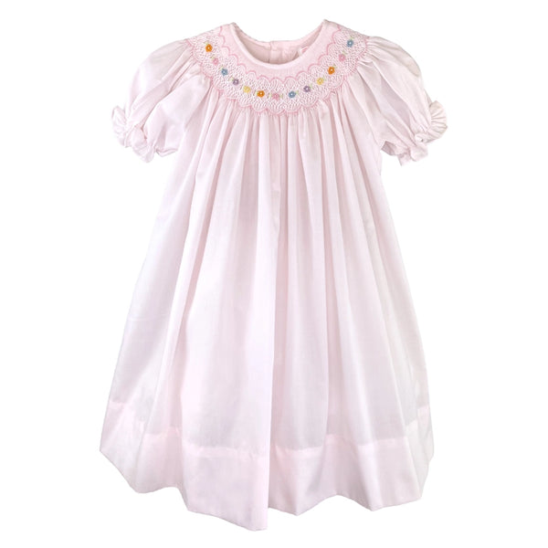 Bishop Smocked Dress with Flowers