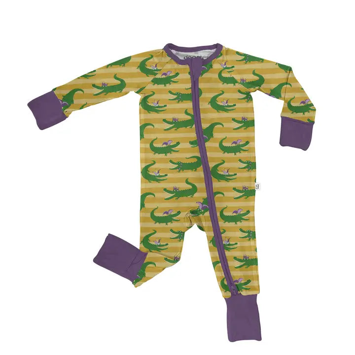 Mardi Gras Gator Pajamas