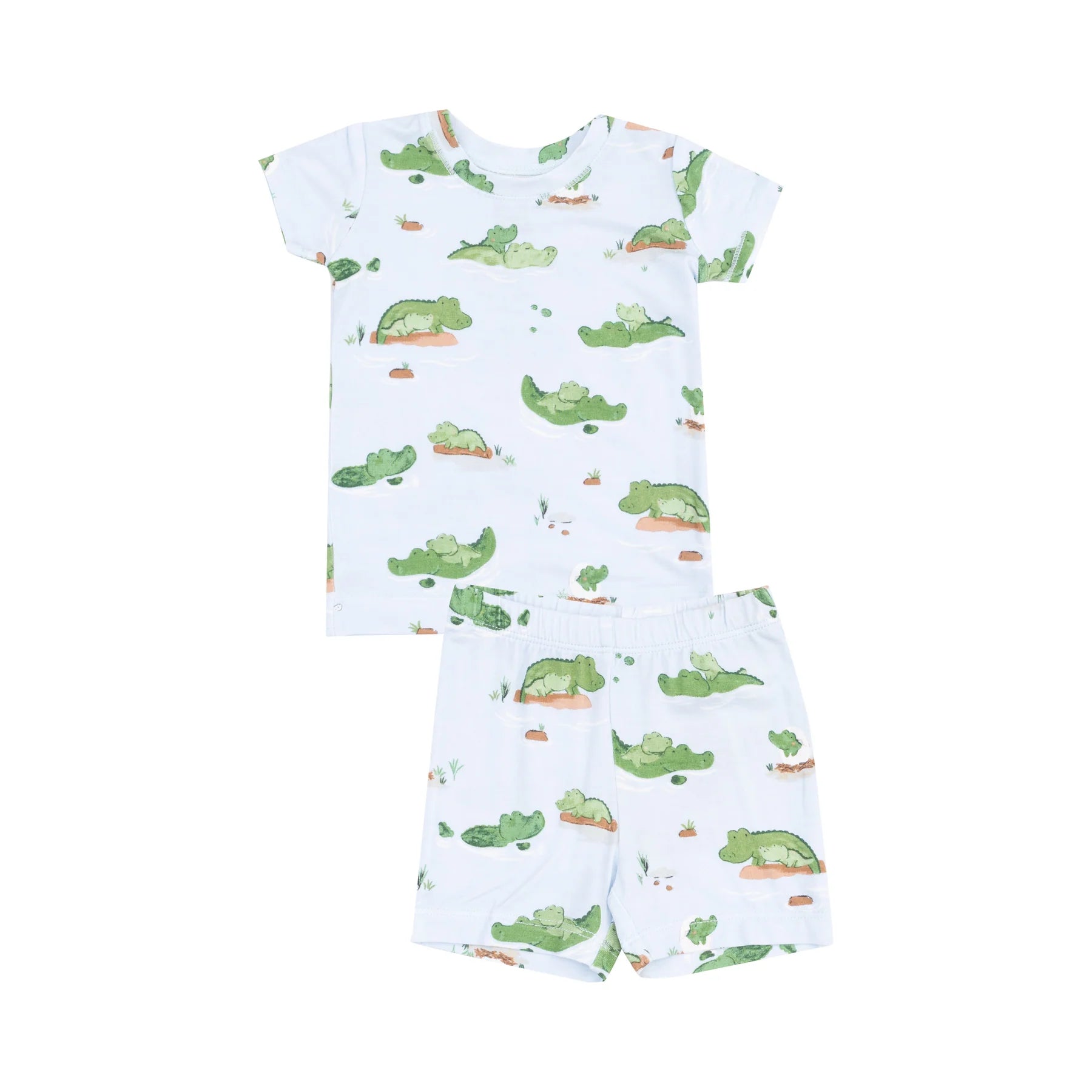 Alligator Blue Loungewear Short Set