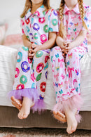 Bow and Butterfly Print Bamboo Feather Pjs-3